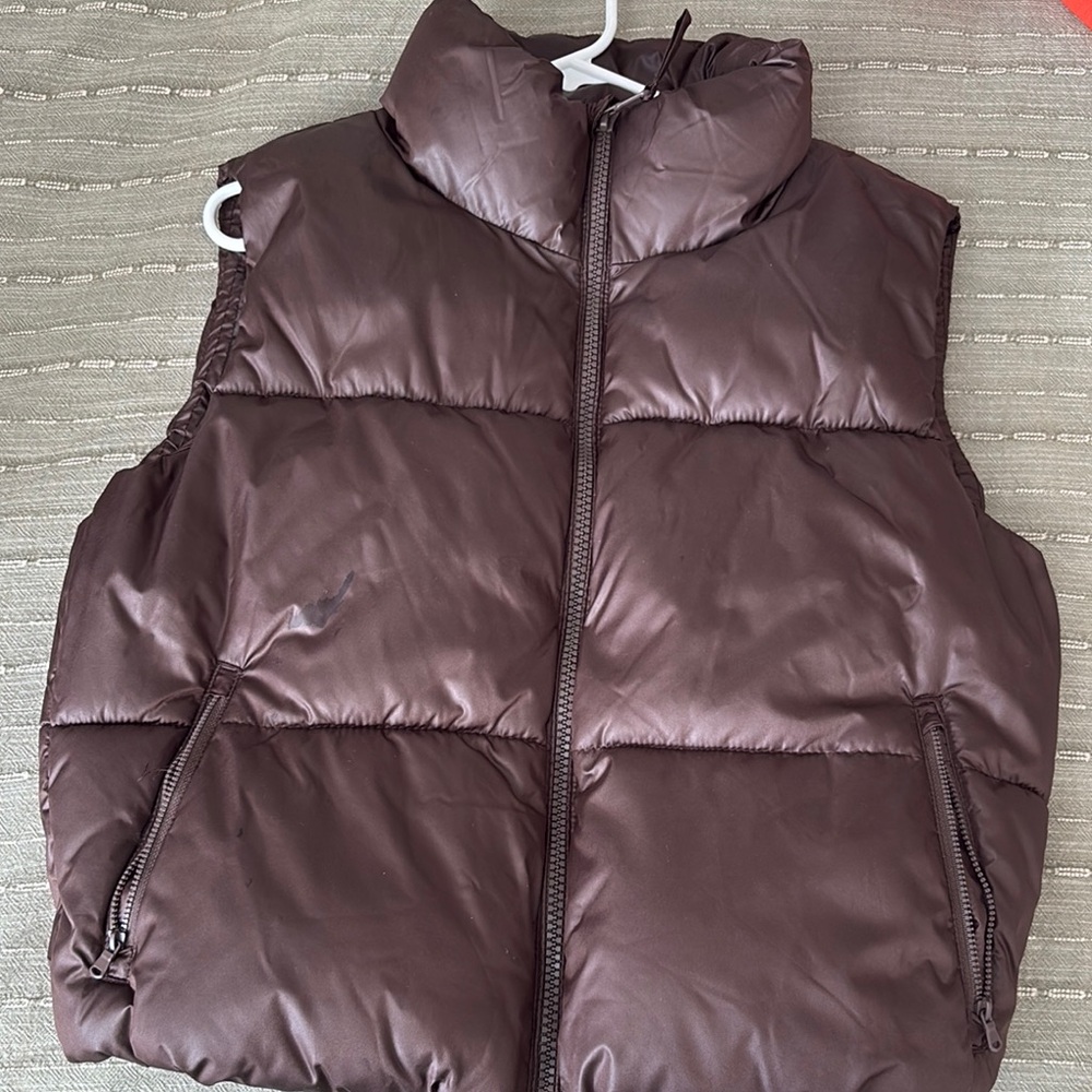 Brown Puffer Vest